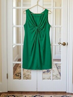 GAP Emerald Green Knot-Back Sleeveless Dress